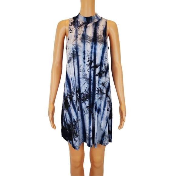 Ginger G tie dye Sleeveless mini tank dress - Picture 1 of 8